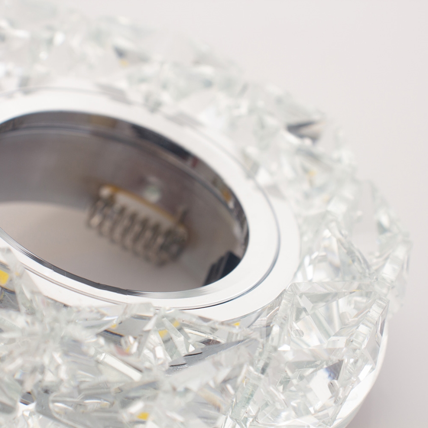 Emithor 71094 - LED infälld belysning CRYSTAL FIX 1xGU10/50W + LED/3W STRIPE