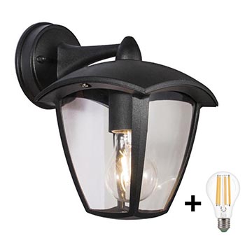 Brilagi - Utomhus Väggbelysning LUNA 1xE27/60W/230V IP44