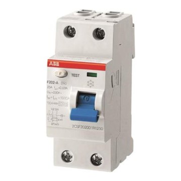 ABB 2CSF202101R1250 - Anordning för restström F202 A-25/0,03 2-pole 25A 230V