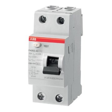 ABB 2CSF202102R1250 - Anordning för restström FH202 A-25/0,03 2-pole 25A 230V