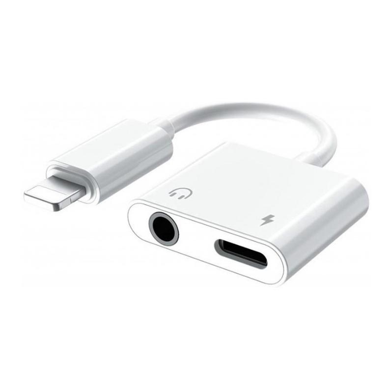 Adapter  Lightning med AUX + Lightning