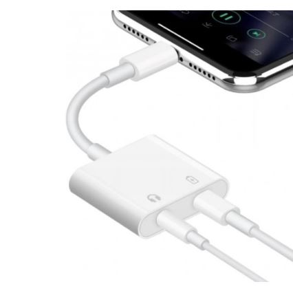 Adapter  Lightning med AUX + Lightning