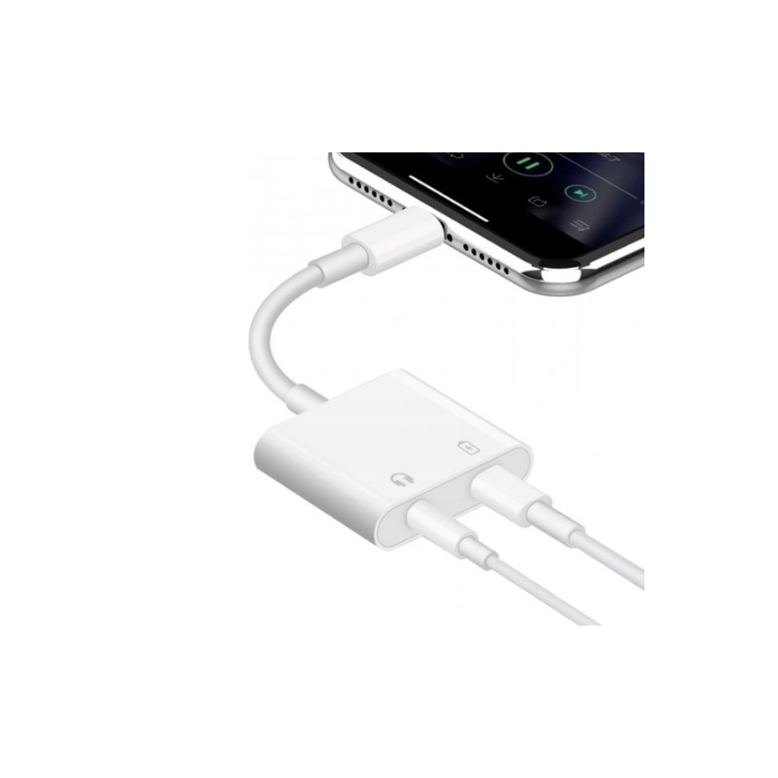 Adapter  Lightning med AUX + Lightning