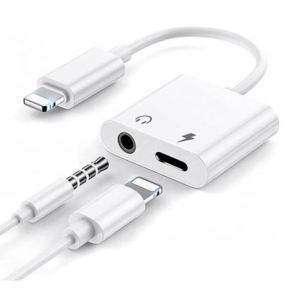 Adapter  Lightning med AUX + Lightning