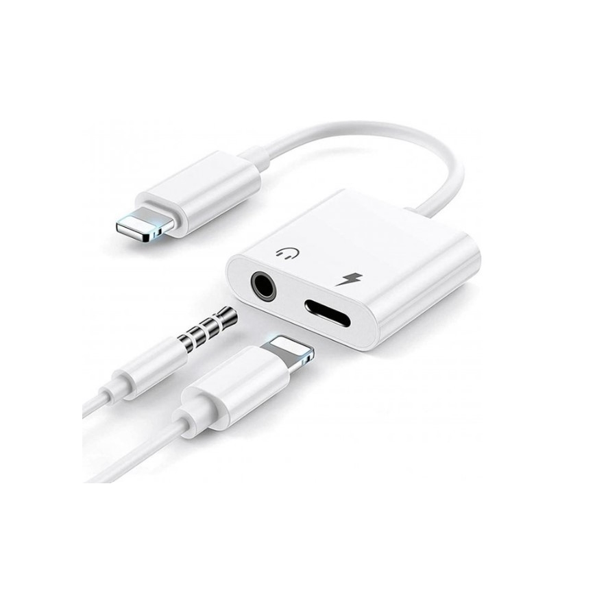 Adapter  Lightning med AUX + Lightning