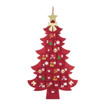 Adventskalender i form av en gran