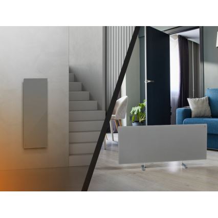 AENO - Smart elektrisk infraröd panel med LED display 700W Timer/termostat IP44 Wi-fi grå