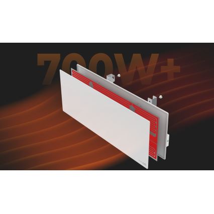 AENO - Smart elektrisk infraröd panel 700W Timer/termostat IP44 Wi-fi vit