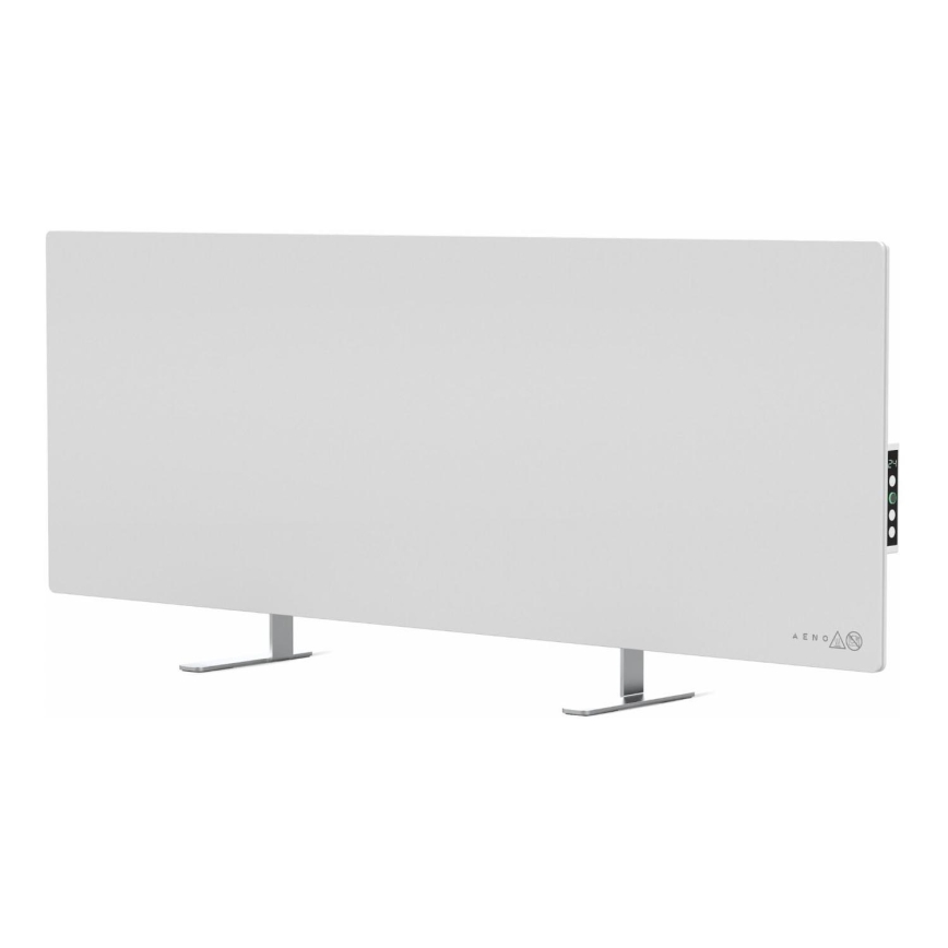 AENO - Smart elektrisk infraröd panel med LED display 700W Timer/termostat IP44 Wi-fi vit