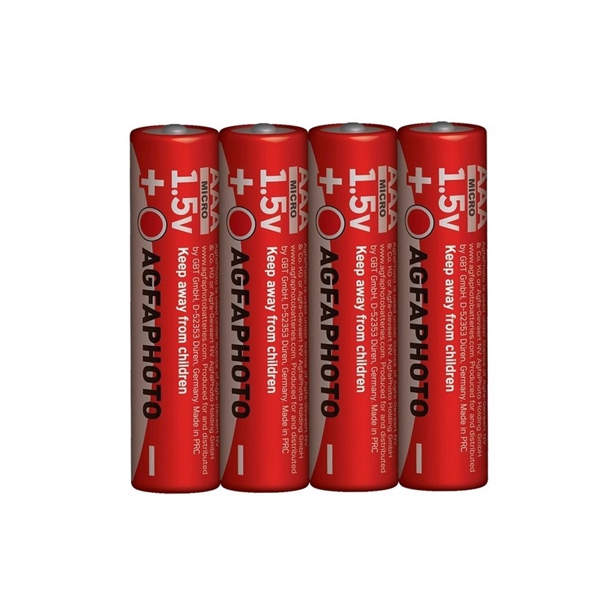 AGFAPHOTO AP-R03-4S - 4 st zinkbatterier AAA 1,5V