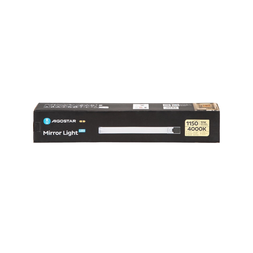 Aigostar - Badrumsspegel med LED-belysning LED/10W/230V 4000K 46,5cm IP44