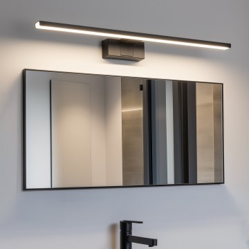 Aigostar - Badrumsspegel med LED-belysning LED/12W/230V 4000K 60 cm IP44 svart