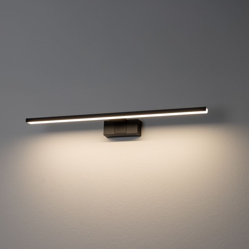 Aigostar - Badrumsspegel med LED-belysning LED/12W/230V 4000K 60 cm IP44 svart
