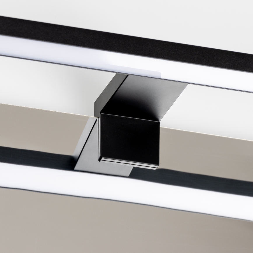 Aigostar - Badrumsspegel med LED-belysning LED/12W/230V 4000K 60 cm IP44 svart