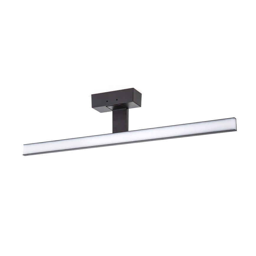 Aigostar - Badrumsspegel med LED-belysning LED/12W/230V 4000K 60 cm IP44 svart