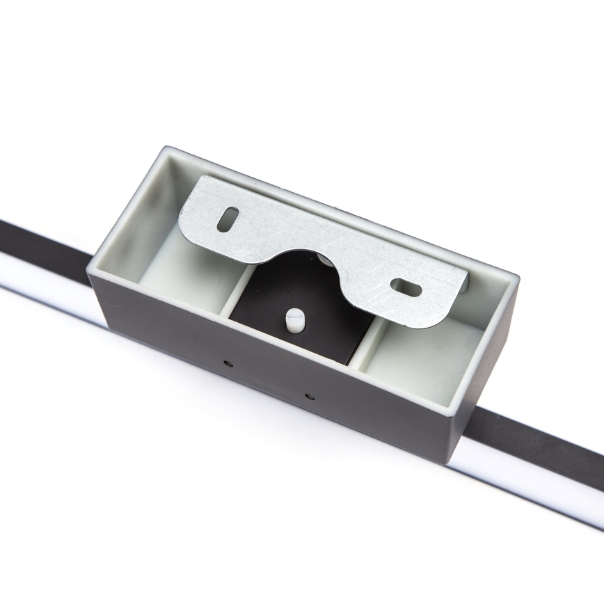 Aigostar - Badrumsspegel med LED-belysning LED/12W/230V 4000K 60 cm IP44 svart