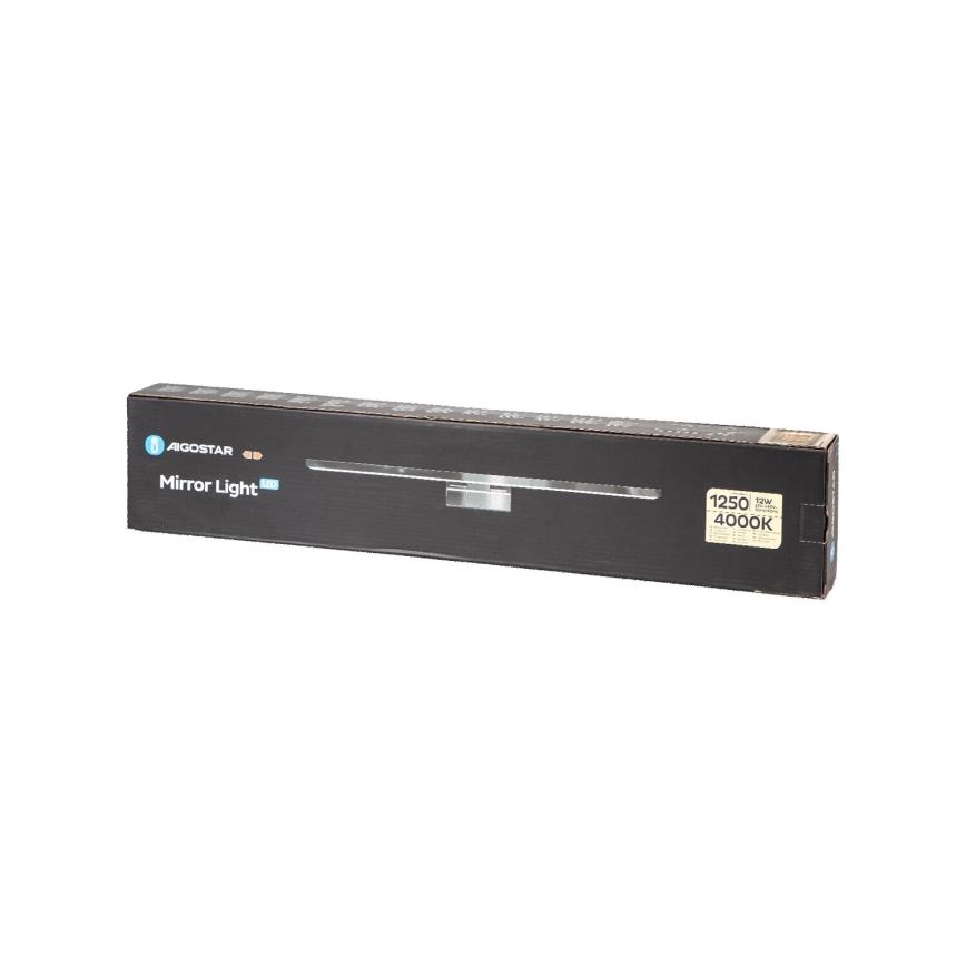 Aigostar - Badrumsspegel med LED-belysning LED/12W/230V 4000K 60cm IP44 Aluminium