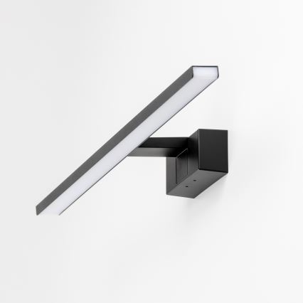 Aigostar - Badrumsspegel med LED-belysning LED/8W/230V 4000K 40 cm IP44 svart