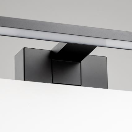 Aigostar - Badrumsspegel med LED-belysning LED/8W/230V 4000K 40 cm IP44 svart