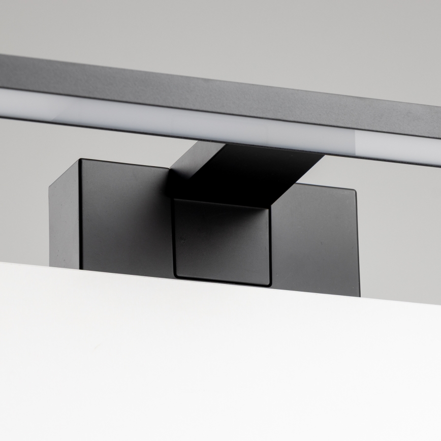 Aigostar - Badrumsspegel med LED-belysning LED/8W/230V 4000K 40 cm IP44 svart