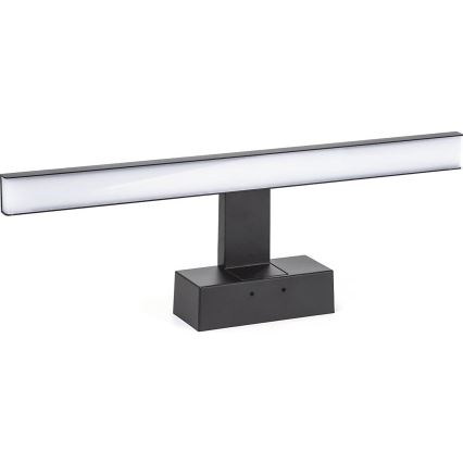 Aigostar - Badrumsspegel med LED-belysning LED/8W/230V 4000K 40 cm IP44 svart