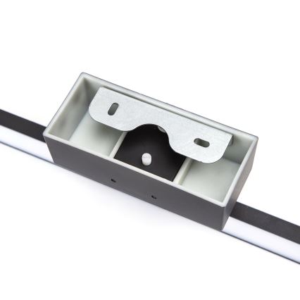 Aigostar - Badrumsspegel med LED-belysning LED/8W/230V 4000K 40 cm IP44 svart