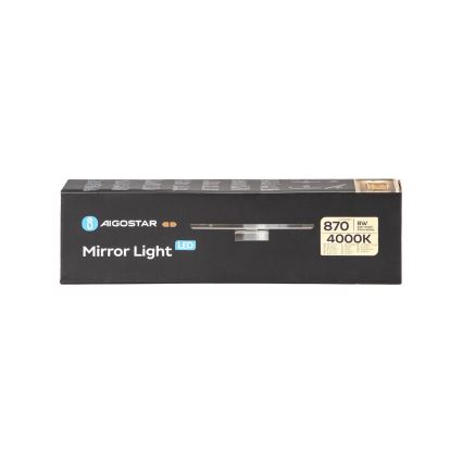 Aigostar - Badrumsspegel med LED-belysning LED/8W/230V 4000K 40cm IP44