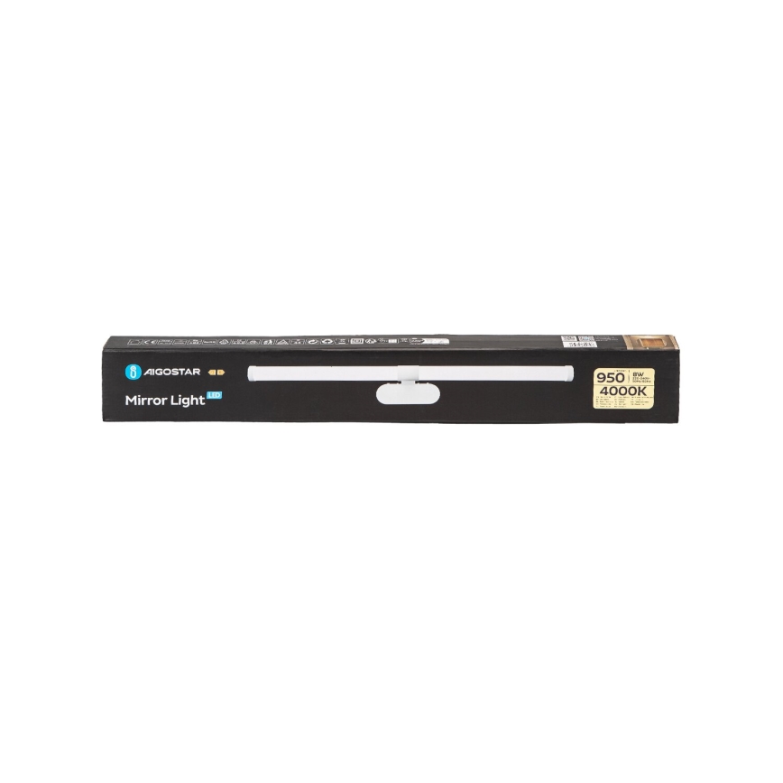 Aigostar - Badrumsspegel med LED-belysning LED/8W/230V 4000K 60cm IP44