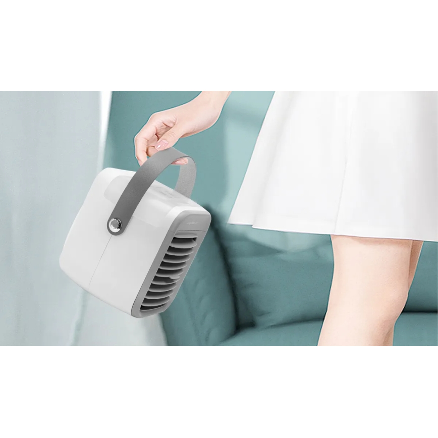 Aigostar - Bärbar air cooler 8W/5V vit