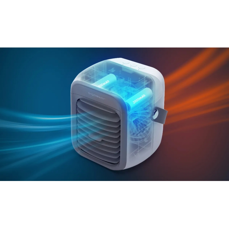 Aigostar - Bärbar air cooler 8W/5V vit