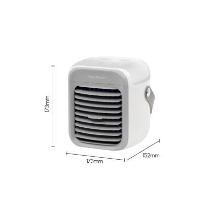 Aigostar - Bärbar air cooler 8W/5V vit