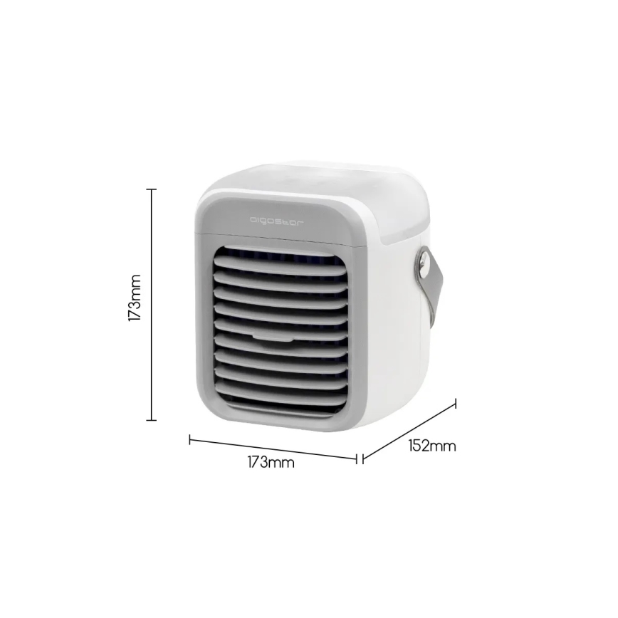 Aigostar - Bärbar air cooler 8W/5V vit
