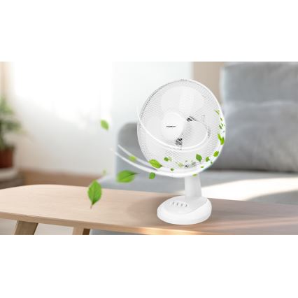Aigostar - Bordsfläkt 35W/230V 34 cm vit