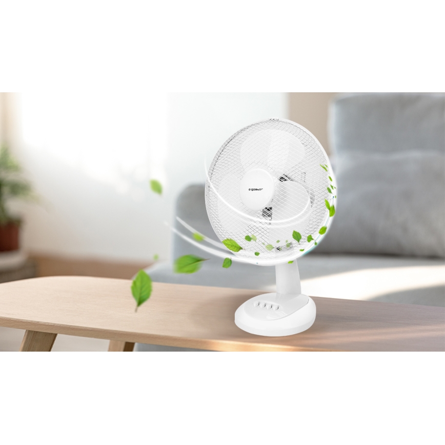 Aigostar - Bordsfläkt 35W/230V 34 cm vit