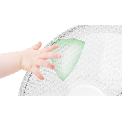 Aigostar - Bordsfläkt 35W/230V 34 cm vit