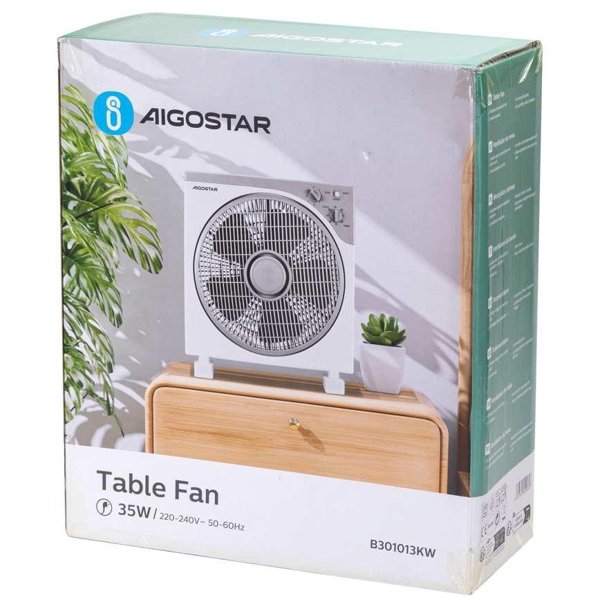Aigostar - Bordsfläkt 35W/230V