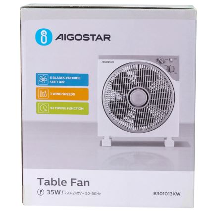Aigostar - Bordsfläkt 35W/230V