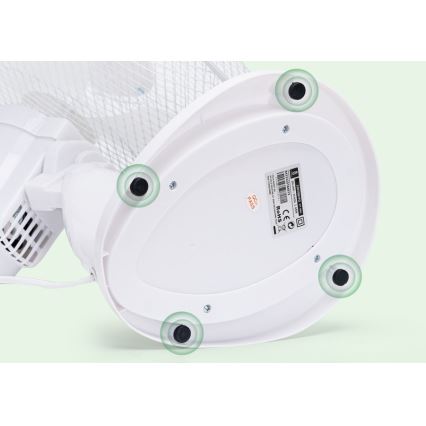 Aigostar - Bordsfläkt 45W/230V 34 cm vit