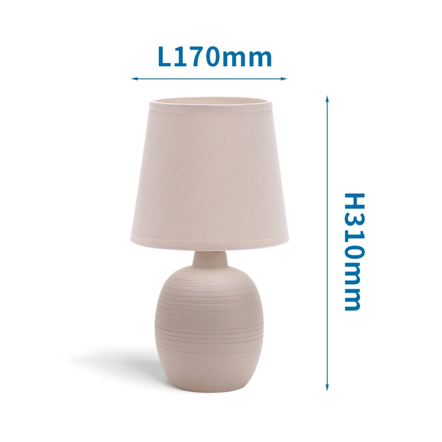 Aigostar - Bordslampa 1xE14/40W/230V beige