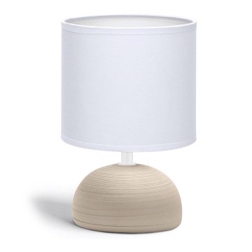Aigostar - Bordslampa 1xE14/40W/230V beige/vit