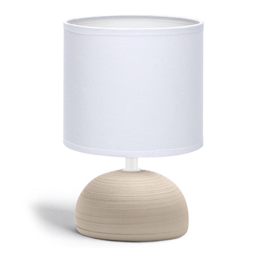 Aigostar - Bordslampa 1xE14/40W/230V beige/vit