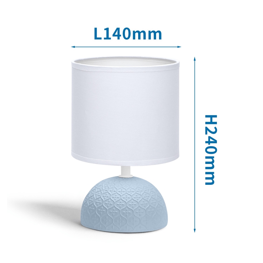 Aigostar - Bordslampa 1xE14/40W/230V blå/vit
