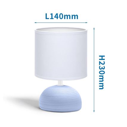 Aigostar - Bordslampa 1xE14/40W/230V blå/vit