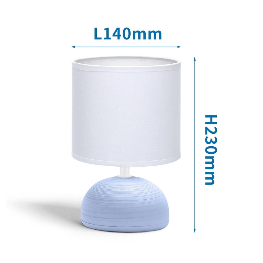 Aigostar - Bordslampa 1xE14/40W/230V blå/vit