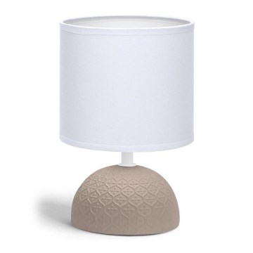 Aigostar - Bordslampa 1xE14/40W/230V brun/vit