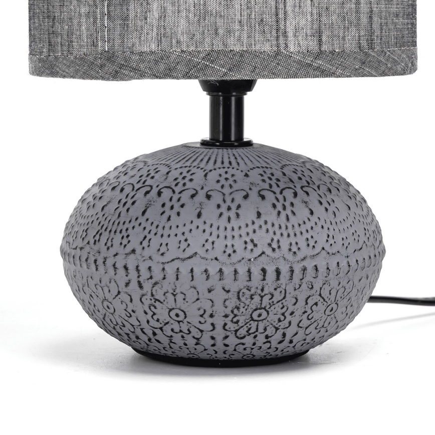 Aigostar - Bordslampa 1xE14/40W/230V grå