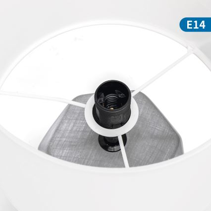 Aigostar - Bordslampa 1xE14/40W/230V grå