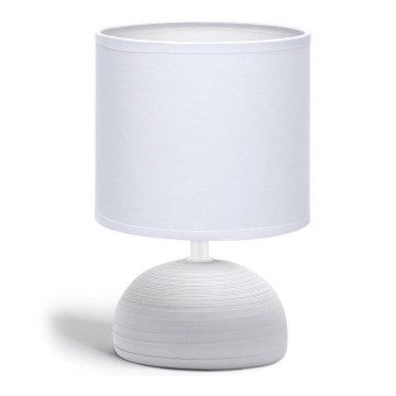 Aigostar - Bordslampa 1xE14/40W/230V grå/vit