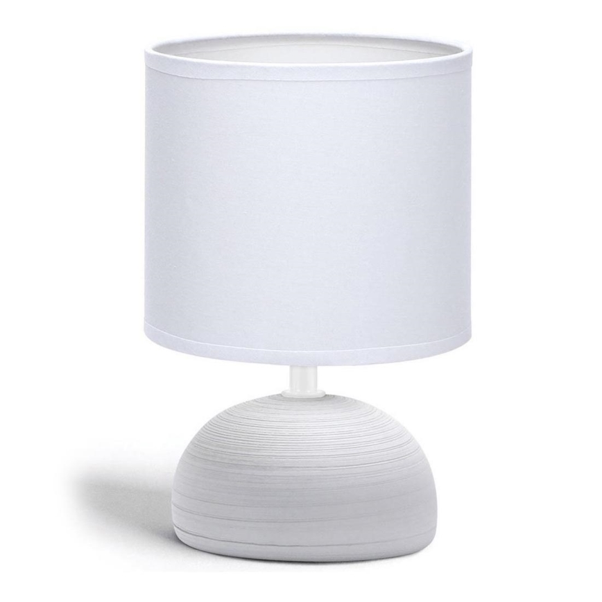Aigostar - Bordslampa 1xE14/40W/230V grå/vit
