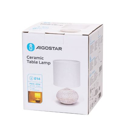 Aigostar - Bordslampa 1xE14/40W/230V